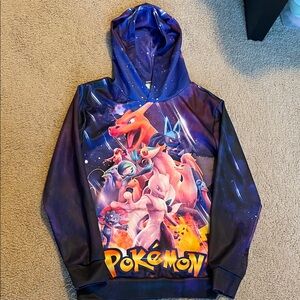 Pokemon Cosmic Battle Hoodie - Blue and Purple